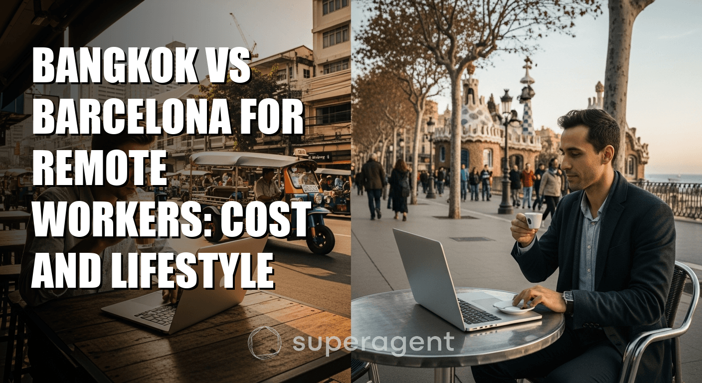 กรุงเทพฯ vs บาร์เซโลนา สำหรับนักทำงานระยะไกล: ค่าใช้จ่ายและวิถีชีวิต