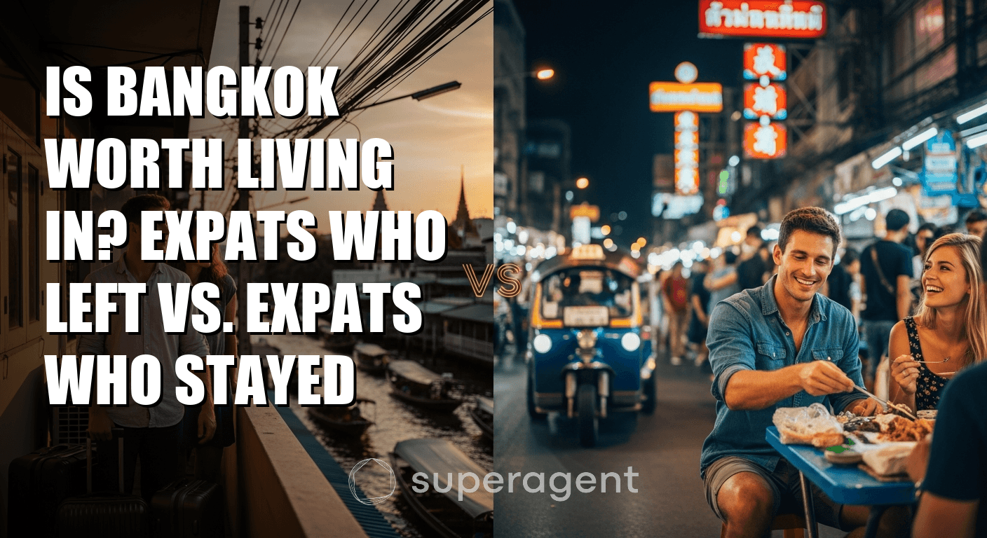 กรุงเทพมูลค่าในการอาศัยหรือไม่? คนต่างชาติที่ออกไปเทียบกับคนต่างชาติที่อยู่ต่อ