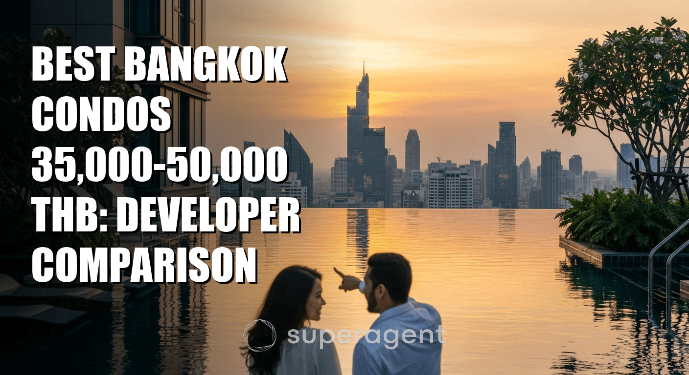 คอนโดมิเนียมแนวหน้าของกรุงเทพ 35,000-50,000 บาท: เปรียบเทียบนักพัฒนาอสังหาริมทรัพย์