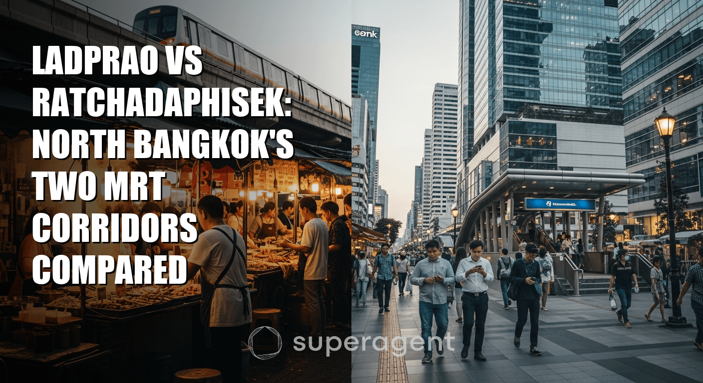ลาดพร้าว vs ราชดำเนิน: เปรียบเทียบสองคอร์ริดอร์ MRT ทางเหนือของกรุงเทพ