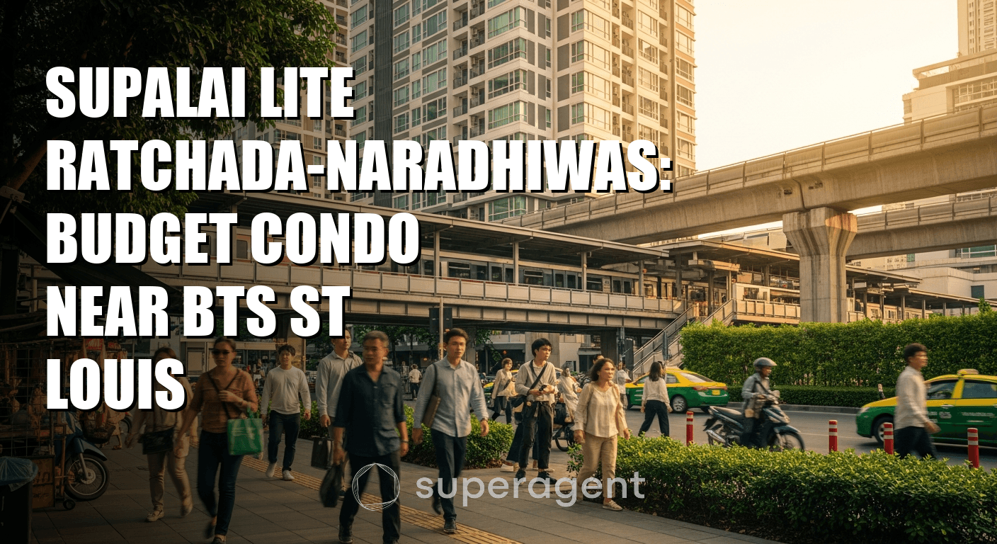 Supalai Lite Ratchada-Naradhiwas: Budget Condo Near BTS St Louis