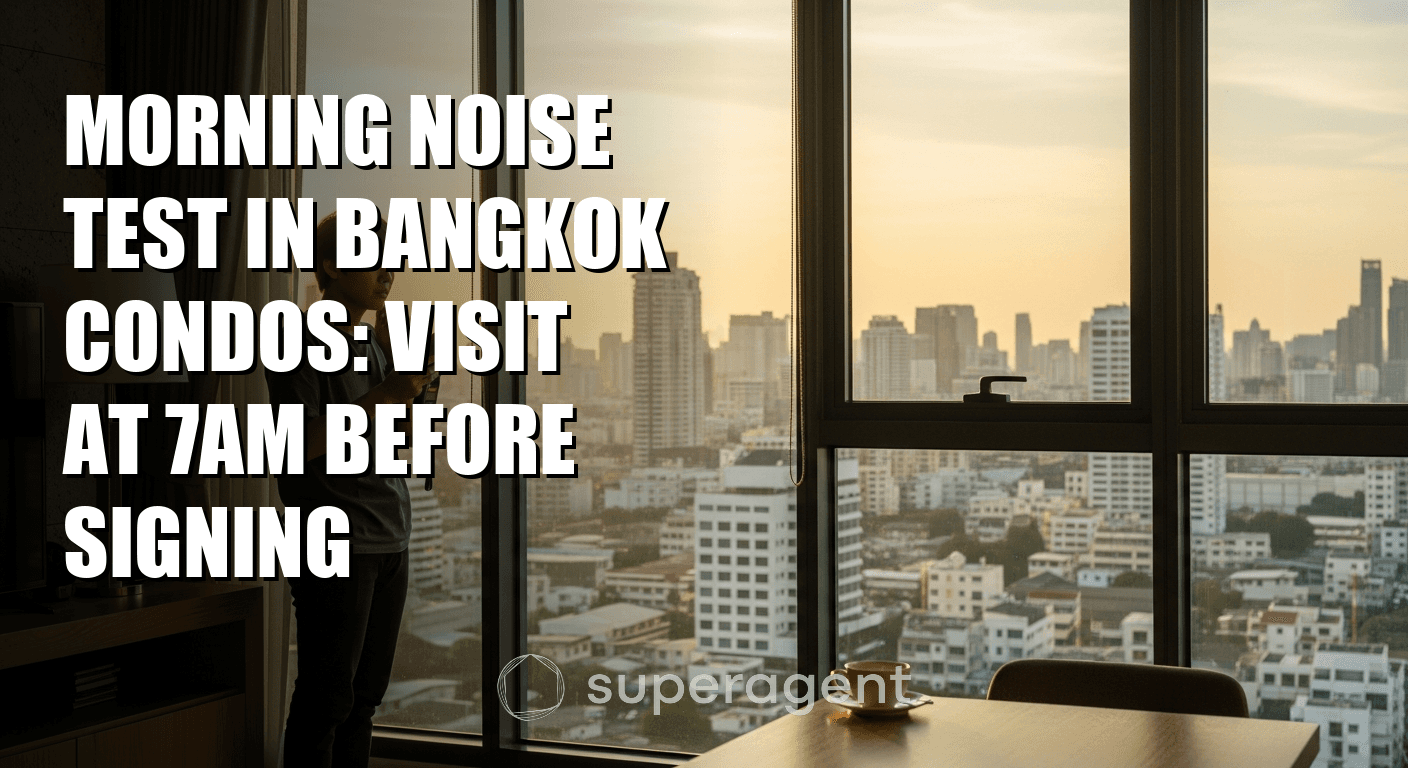 Morning Noise Test in Bangkok Condos: Visit at 7am Before Signing