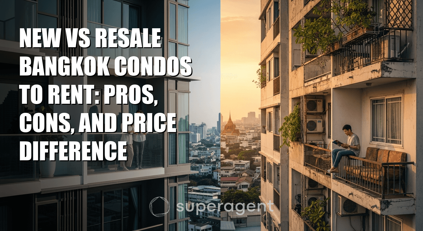 New vs Resale Bangkok Condos to Rent: Pros, Cons, and Price Difference