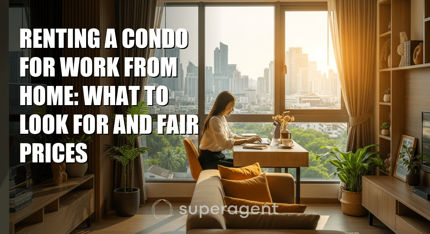 เช่าคอนโดสำหรับ Work From Home: สิ่งที่ต้องดูและราคาที่เหมาะสม