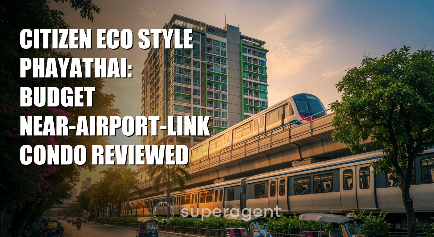ซิติเซน อีโค สไตล์ พญาไท: คอนโดราคาประหยัดใกล้ Airport Link รีวิว