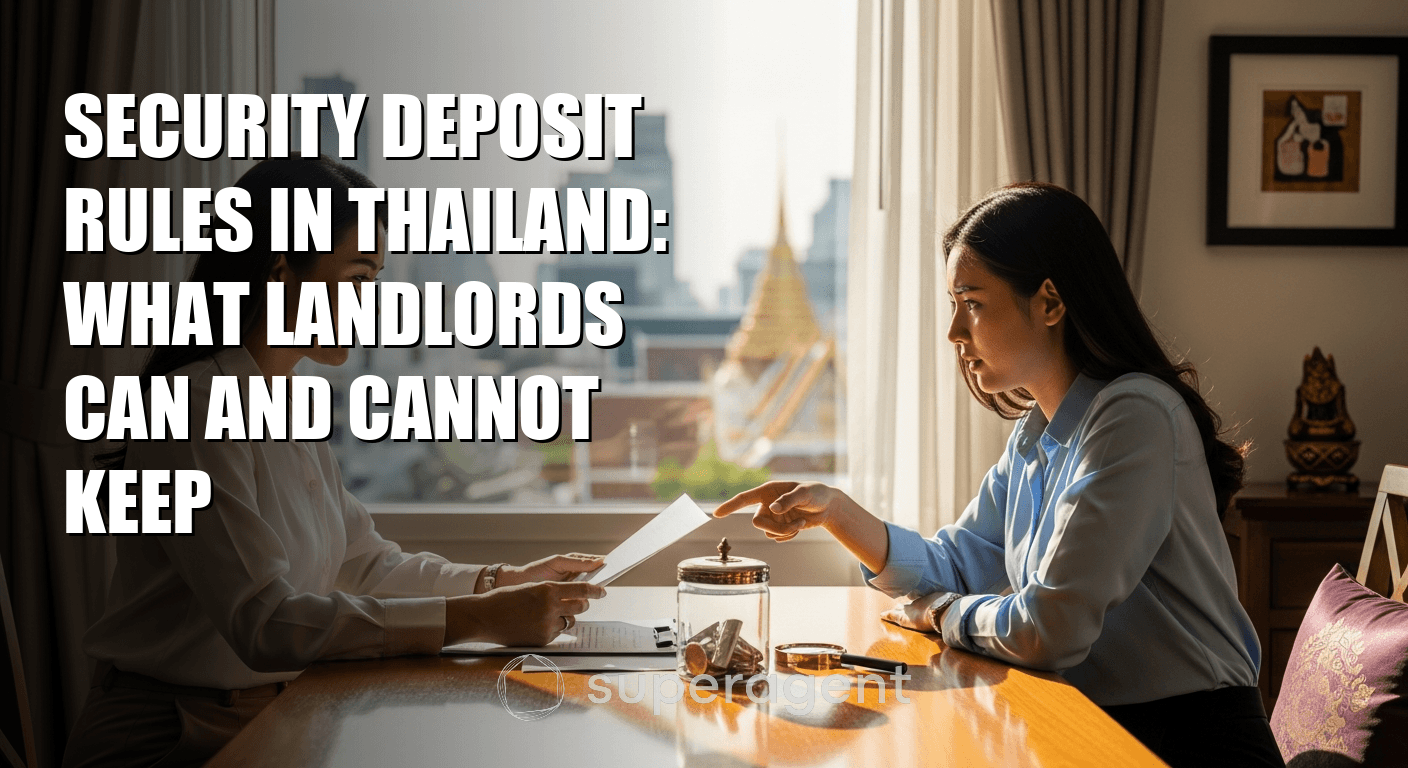 Security Deposit Rules in Thailand: What Landlords Can and Cannot Keep