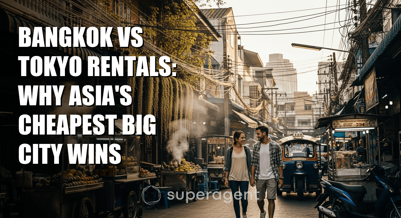 การเช่าที่อยู่ในกรุงเทพฯ กับโตเกียว: ทำไมเมืองใหญ่ที่ถูกที่สุดในเอเชียจึงชนะ