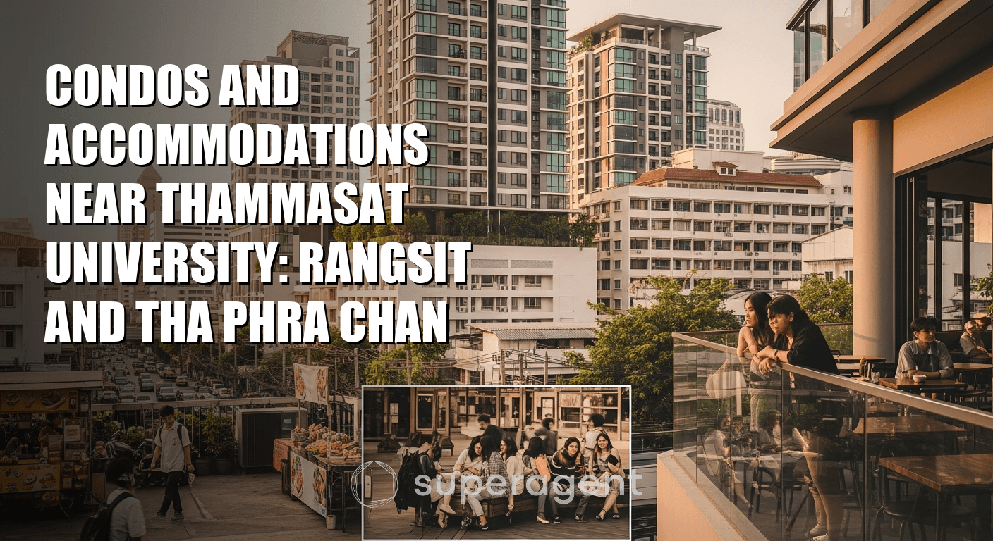 คอนโดและที่พักใกล้มหาวิทยาลัยธรรมศาสตร์: รังสิตและท่าพระจันทร์