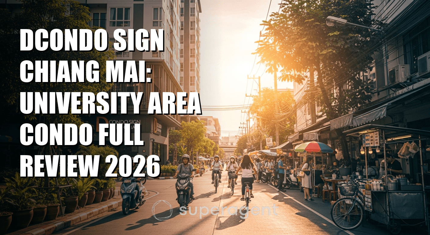 Dcondo Sign เชียงใหม่: รีวิวคอนโดแบบเต็มรูปแบบในพื้นที่มหาวิทยาลัย 2026
