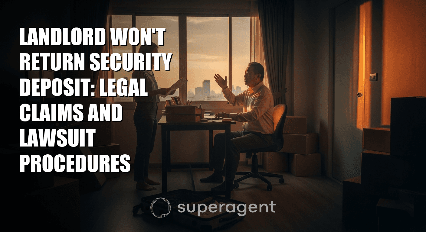 Landlord Won't Return Security Deposit: Legal Claims and Lawsuit Procedures
