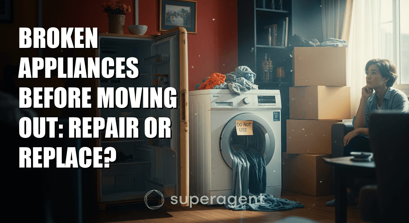 Broken Appliances Before Moving Out: Repair or Replace?